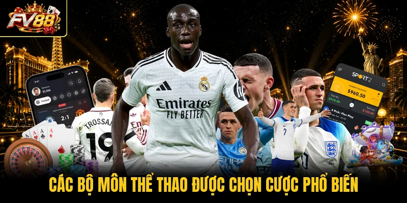 Các bộ môn thể thao được chọn cược phổ biến