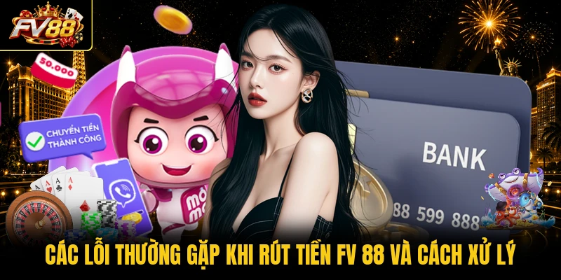 Các lỗi thường gặp khi rút tiền FV 88 và cách xử lý