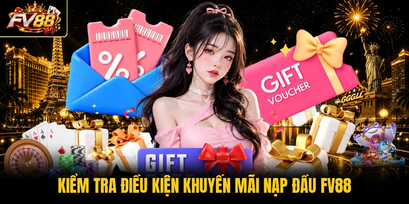 Kiểm tra điều kiện khuyến mãi nạp đầu FV88