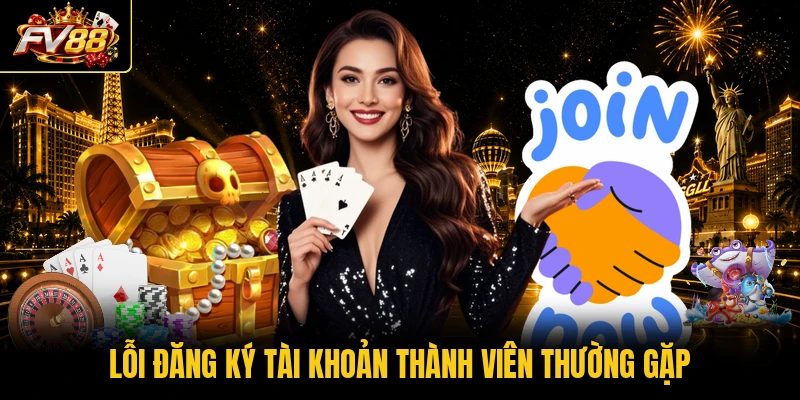 Lỗi đăng ký tài khoản thành viên thường gặp 