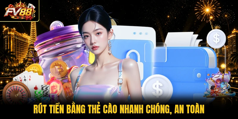 Rút tiền bằng thẻ cào nhanh chóng, an toàn
